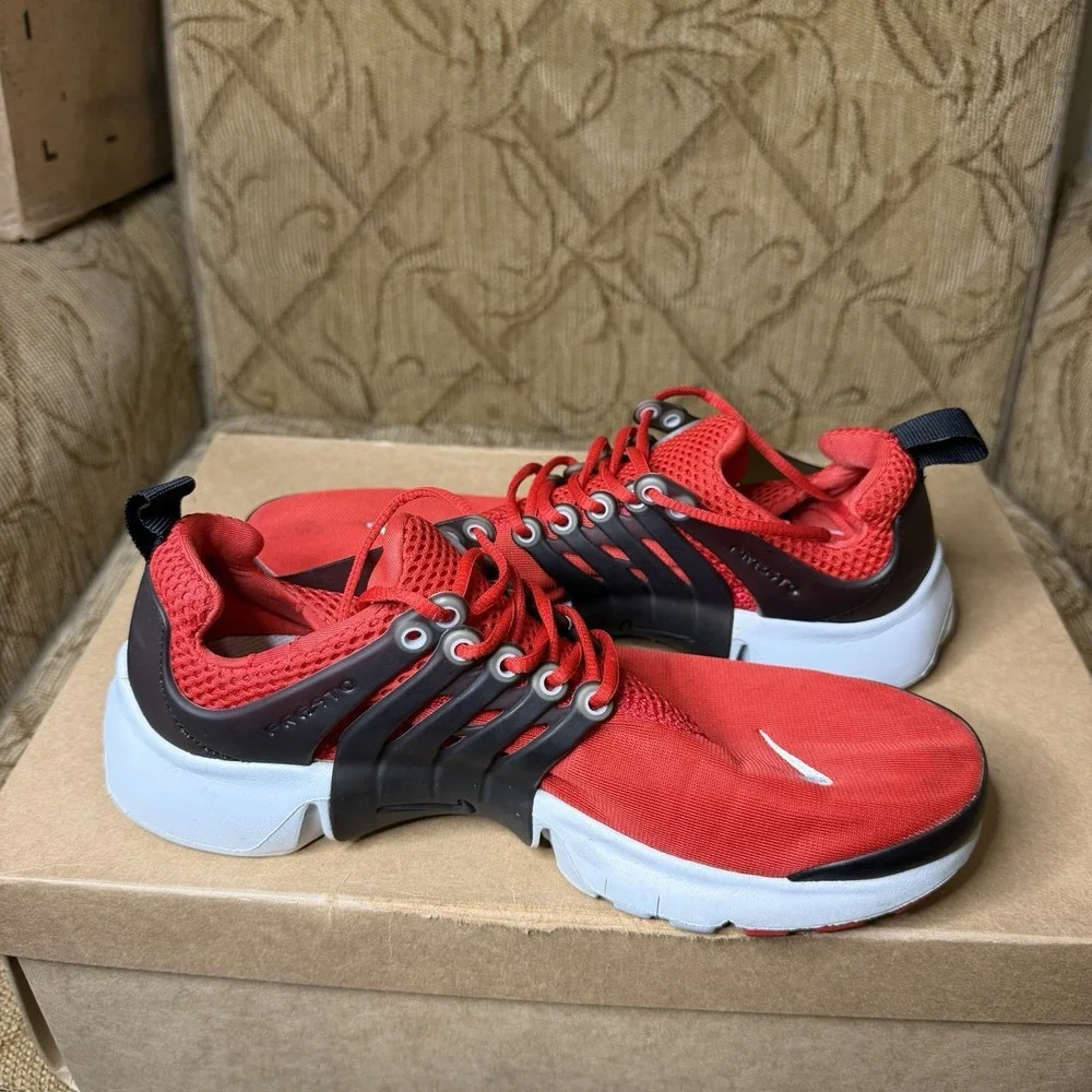 Nike Air Presto University Red Black 833875-600 GS 6Y Women's 7.5 Running Shoes